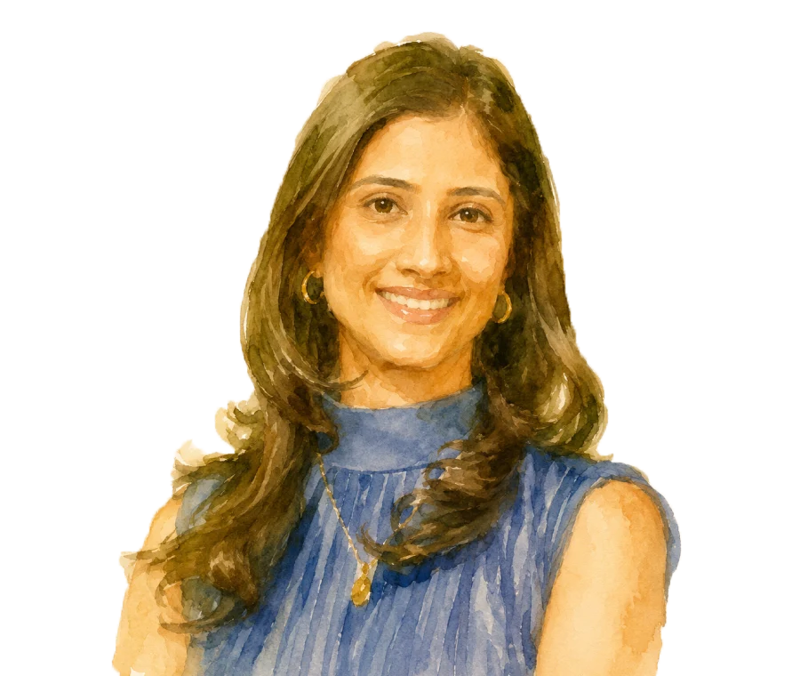Portrait of Aneeka Kothari, awaiting artwork