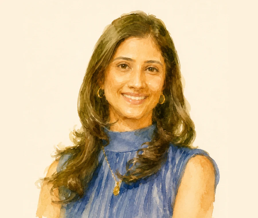 Portrait of Aneeka Kothari, awaiting artwork